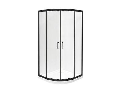 BESCO Shower Enclosure Quadrant Balck 80x80x190cm