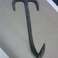Old Irish blacksmith made joist hook