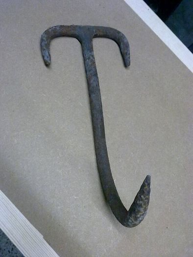 Old Irish blacksmith made joist hook