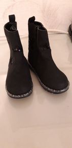 Girls Ankle Boots (Black) - junior size 7 (24)