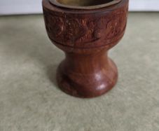Vintage Wood Candlestick Holder