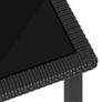 Garden Dining Table Black 140x70x73 cm Poly Rattan Image 4