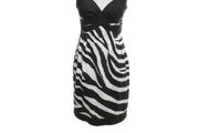 BNWT - Karen millen Halter neck zebra patterned dress UK 12