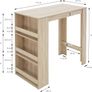 Bar table with 3-tier shelf Image 5
