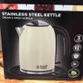 Cream Kettle Toaster and Microwave Image 2
