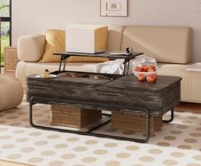 Coffee Table - 3-Partition Industrial Tables