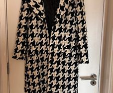 Black and white Coat Lidia Soselia