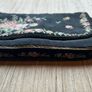 Vintage Black Clutch Purse / Evening Bag with Petite Point Flowers Image 7