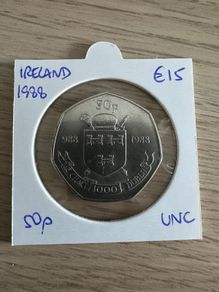 Ireland 50p 1988 Millennium UNC