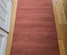 Premium 3ft Wide Terracotta Hallway Runner Rug (Excellent Condition)