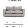 3 Seater and 2 Seater Couch Sofa Image 3