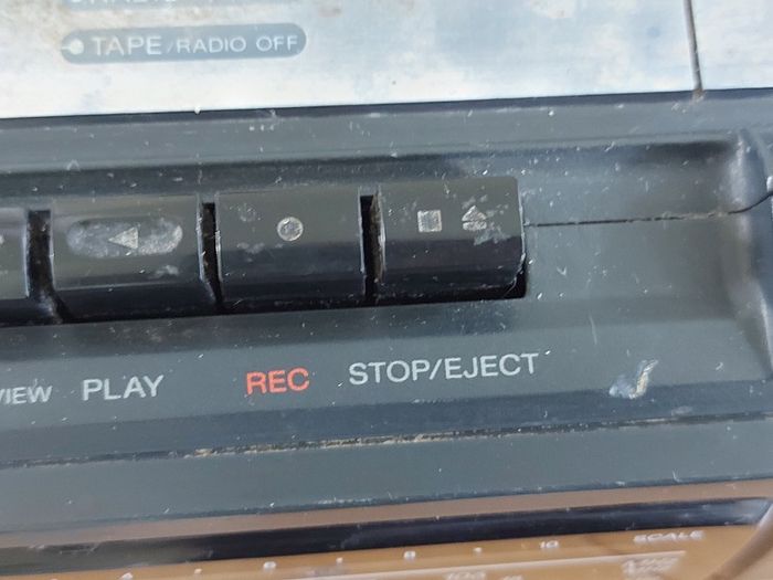 Sony Radio Cassette-corder, Model CFS-201L, wear and tear for its age, Radio works, tapes dont play
