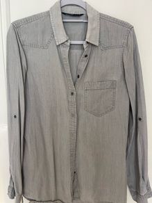 Zara Grey Denim Shirt