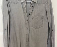 Zara Grey Denim Shirt