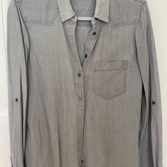 Zara Grey Denim Shirt