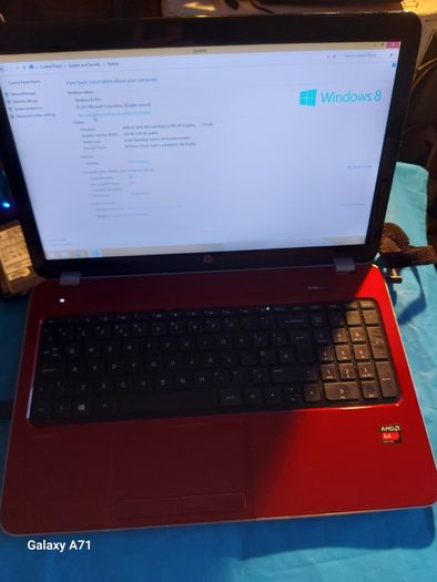 HP Pavillion, Red, 4GB Ram, 700GB HDD, Windows 8 Pro, AMD A4-5000 APU with Radeon HD Graphis 1.5GHz, Chrome and VLC for best movie ecperience