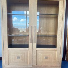 Solid Oak Tall Cabinet