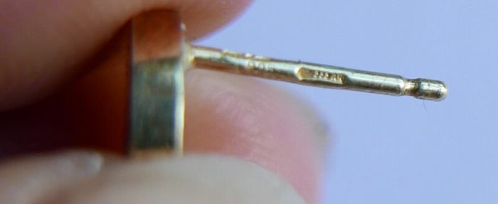 Sterling Silver 925 Gold Plated Dangle Boho Earrings 4,8g