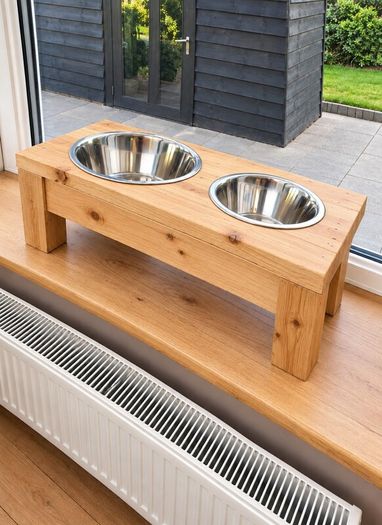 raised dog bowl