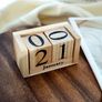 Reusable Desk Calendar - Perpetual Wooden Blocks Calendar for Monthly and Daily Display - Office Supplies Image 5