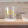 Decorative glasstealight holders on  wooden base Image 2