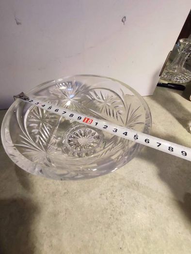 Tipperary Cut CRYSTAL, Vintage, Hand Blown, Salad Bowl, Gatsby Glamour.No.25