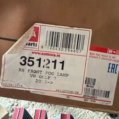 Right hand 2013 golf fog light brand new