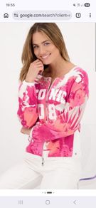 Monari - Knit Bomber Jacket - Pink - 100% Cotton - Fits UK 14 - BNWT RRP 188