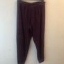 Wine velour pyjama bottoms  (size 12-14) Image 3
