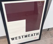 Westmeath GAA Framed Print - County Colours - Caman Studio