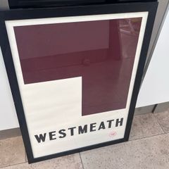 Westmeath GAA Framed Print - County Colours - Caman Studio