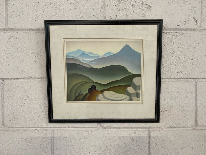 John Luke Print in the Mournes of a 1936 painting from The Ulster Museum