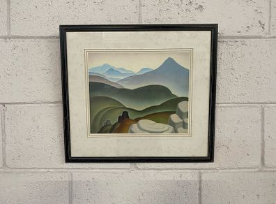 John Luke Print in the Mournes of a 1936 painting from The Ulster Museum