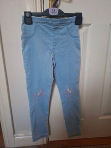 Girl's F&F unicorn jeggings age 7-8years