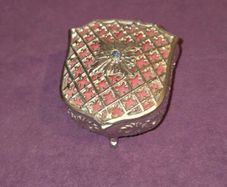 Vintage Japanese Silver Jewellery Box