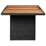 Garden Dining Table Black 200x100x74 cm Poly Rattan Image 2