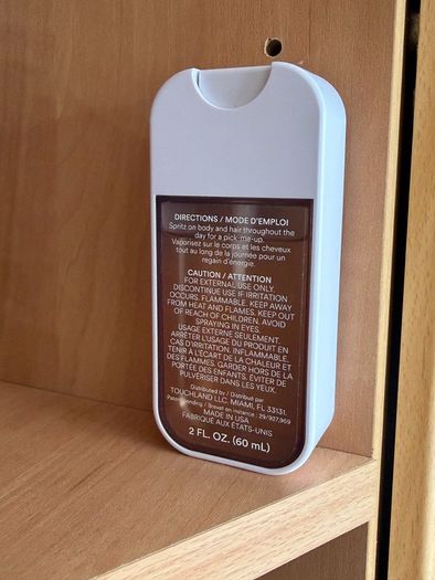 Touchland vanilla body spray