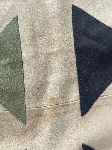 Anna Trzebinski Stunning Cashmere & Suede Wrap