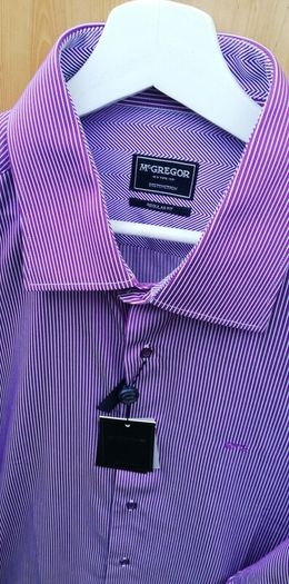 New McGregor mens striped long sleeve Shirt 2XL size