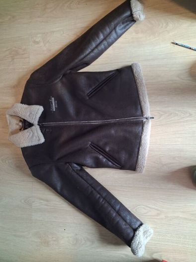 Arnani jeans faux leather jacket