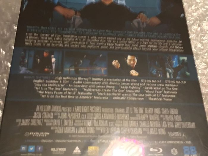 The One-Jet Li Limited Edition 2000 Copys Steelbook +Slipbox
