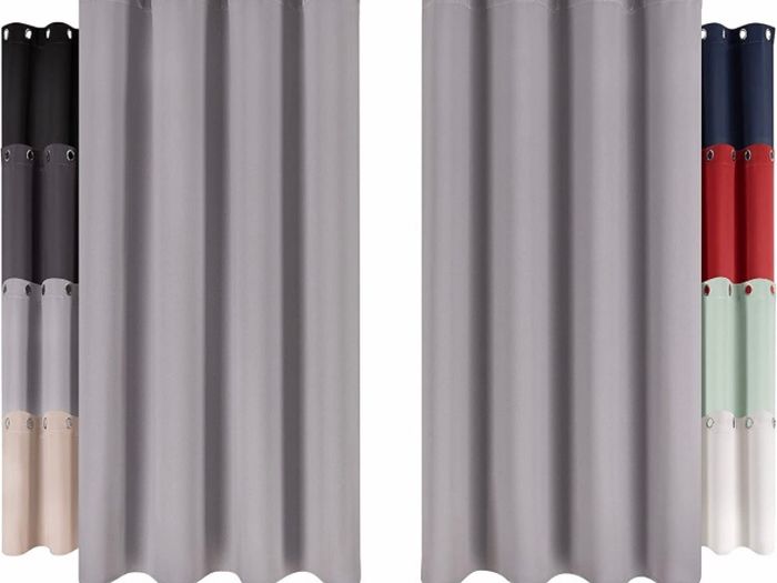 Blackout Curtains - Set of 2 Eyelet Curtains - Easy Installation, Maximum Protection, Black Out for Bed and Living Room Multiple Sizes/Colours
