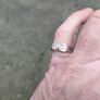 Sterling Silver Rub over CZ Solitaire ring Image 2