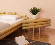 Bedside Tables 2 pcs 60x60x40 cm Bamboo Natural