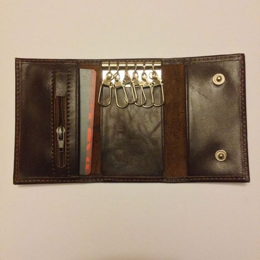 Genuine Leather Key & Card Wallets Protect Your Pockets