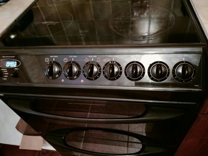 Electric Double Oven Cooker with Hob