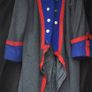 British Military Coat Costume Grey Wool,Red Piping Image 3