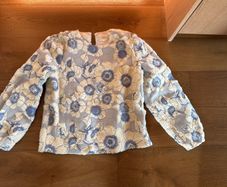 Sezane blue and white top size 38 (UK 10) brand new