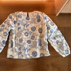 Sezane blue and white top size 38 (UK 10) brand new