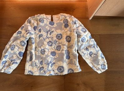 Sezane blue and white top size 38 (UK 10) brand new